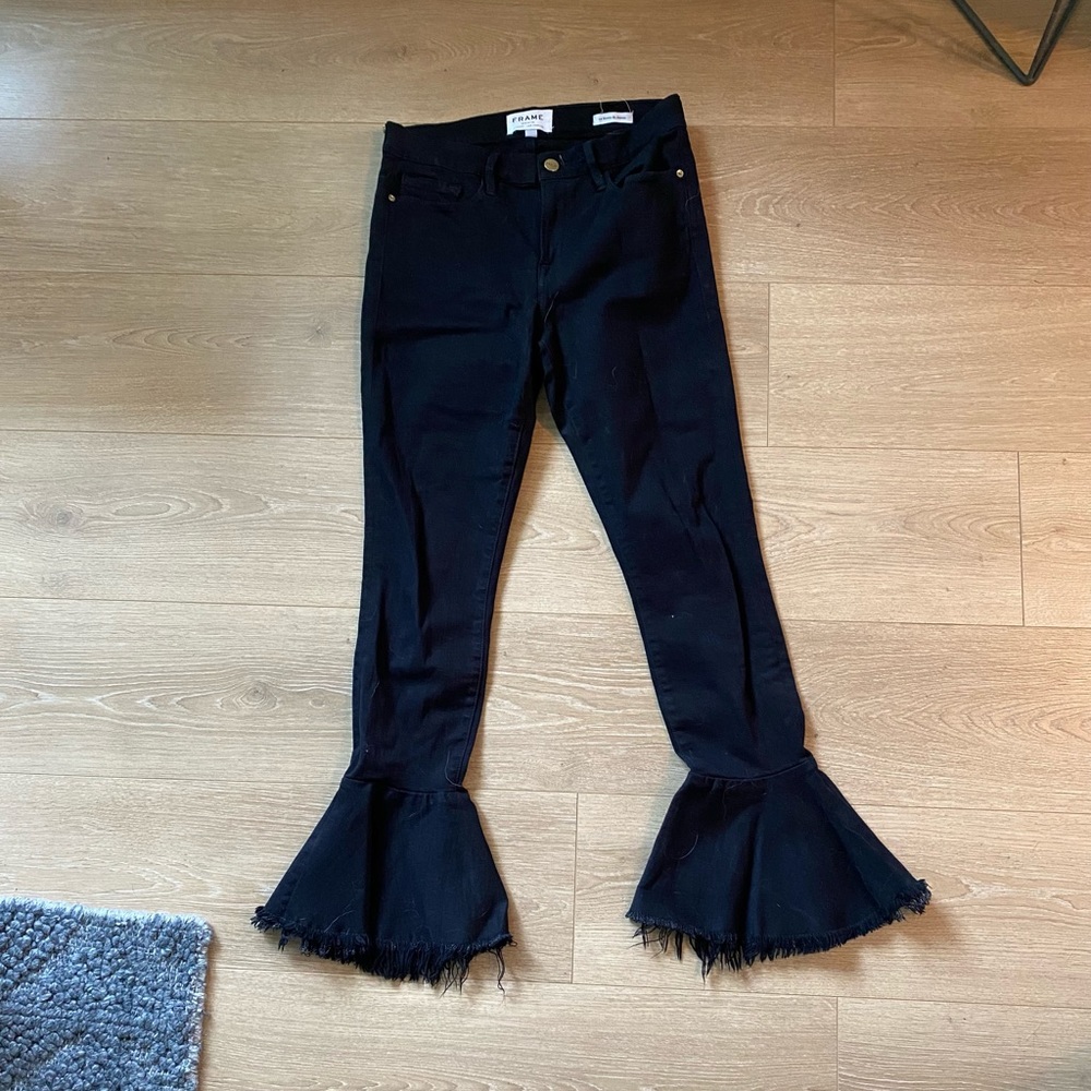 Frame, fun black jeans
